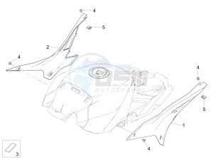 RSV4 1000 RR Racer Pack 2015 drawing Central Body