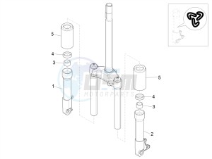 ZIP 50 4T 25 KMH NOABS E4 25kmh (EMEA) drawing Fork's components (Wuxi Top)