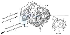 TRX90XD TRX90 Europe Direct - (ED) drawing CRANKCASE