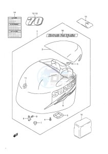 DF 70A drawing Engine Cover