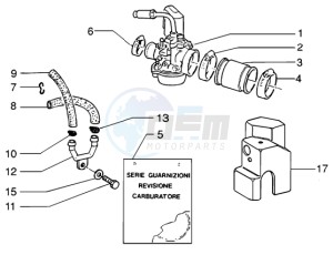 NRG 50 MC3 DD drawing Carburettor