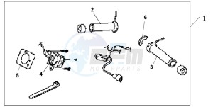 GL1800A drawing HEATED GRIPS W/TH