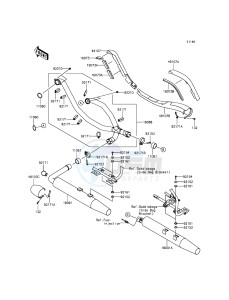 VULCAN_1700_VOYAGER_ABS VN1700BFF GB XX (EU ME A(FRICA) drawing Muffler(s)