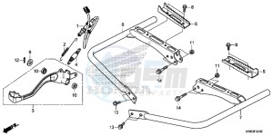 TRX500FA6H Europe Direct - (ED) drawing PEDAL/STEP