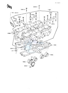 KZ 750 L [L3] drawing CYLINDER HEAD