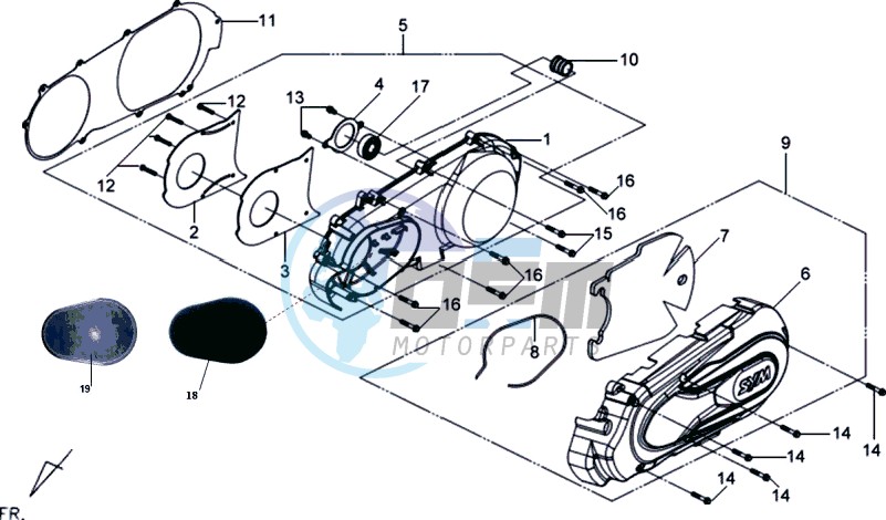 CRANKCASE COVER LEFT