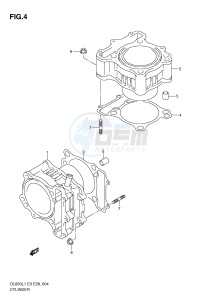 DL650 (E3) V-Strom drawing CYLINDER