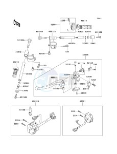 ZX 600 J [ZZR600] (J4) J4 drawing HANDLEBAR