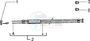 PX 200 E drawing Front brake-gear transmiss.