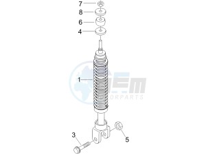 LXV 50 2T CH drawing Rear suspension - Shock absorber - s