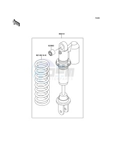 KX65 KX65ABF EU drawing Shock Absorber(s)