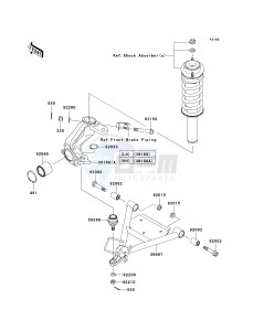 KAF 400 B [MULE 600] (B6F-B9F) B6F drawing SUSPENSION