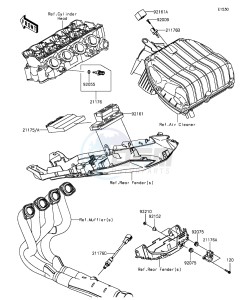 NINJA ZX-6R ABS ZX636FGFA GB XX (EU ME A(FRICA) drawing Fuel Injection