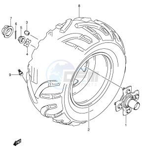 LT-A700X (E17) drawing RIGHT REAR WHEEL