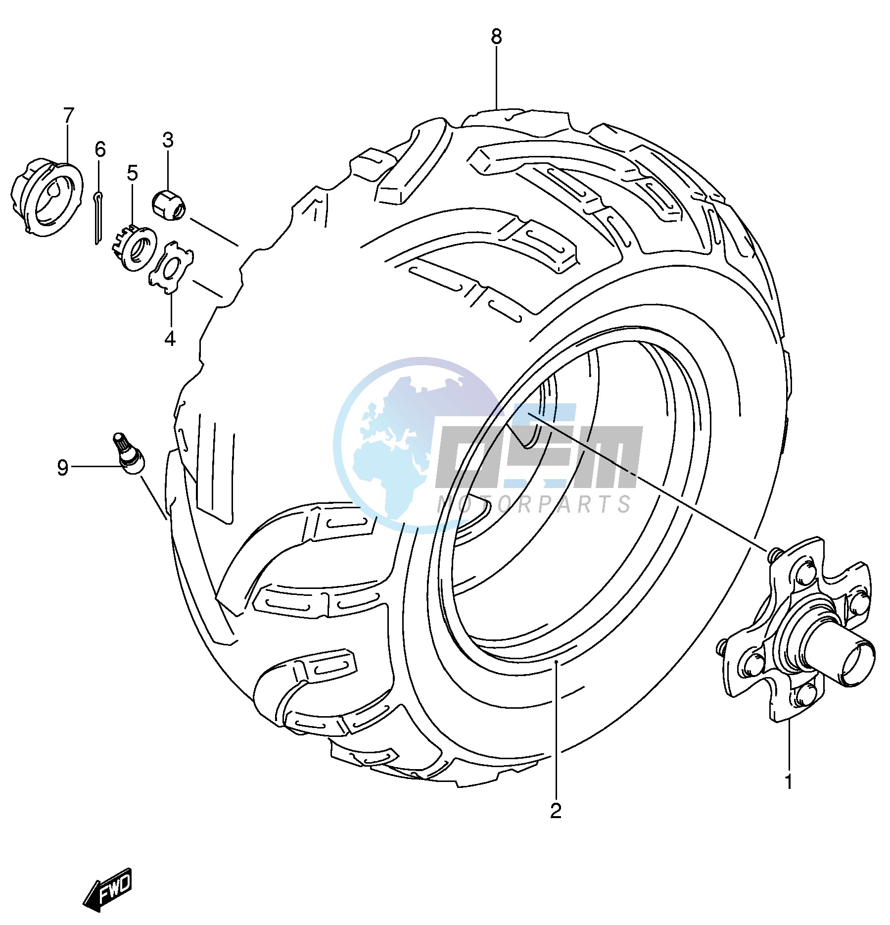 RIGHT REAR WHEEL