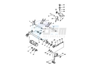 YFM X WARRIOR 350 drawing SHIFT CAM-FORK