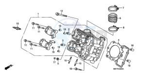 XL1000VA9 E / ABS MKH drawing FRONT CYLINDER HEAD