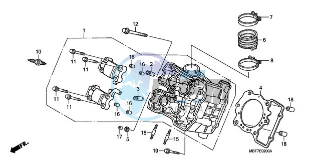 FRONT CYLINDER HEAD