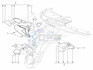 TYPHOON 125 4T 2V E3 (APAC) drawing Rear headlamps - Turn signal lamps