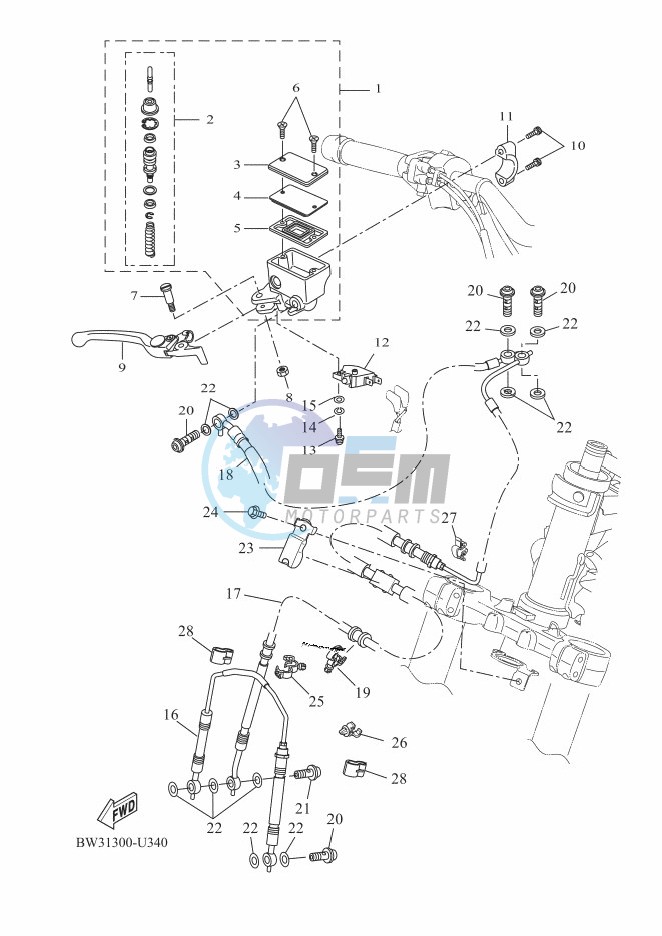 FRONT MASTER CYLINDER