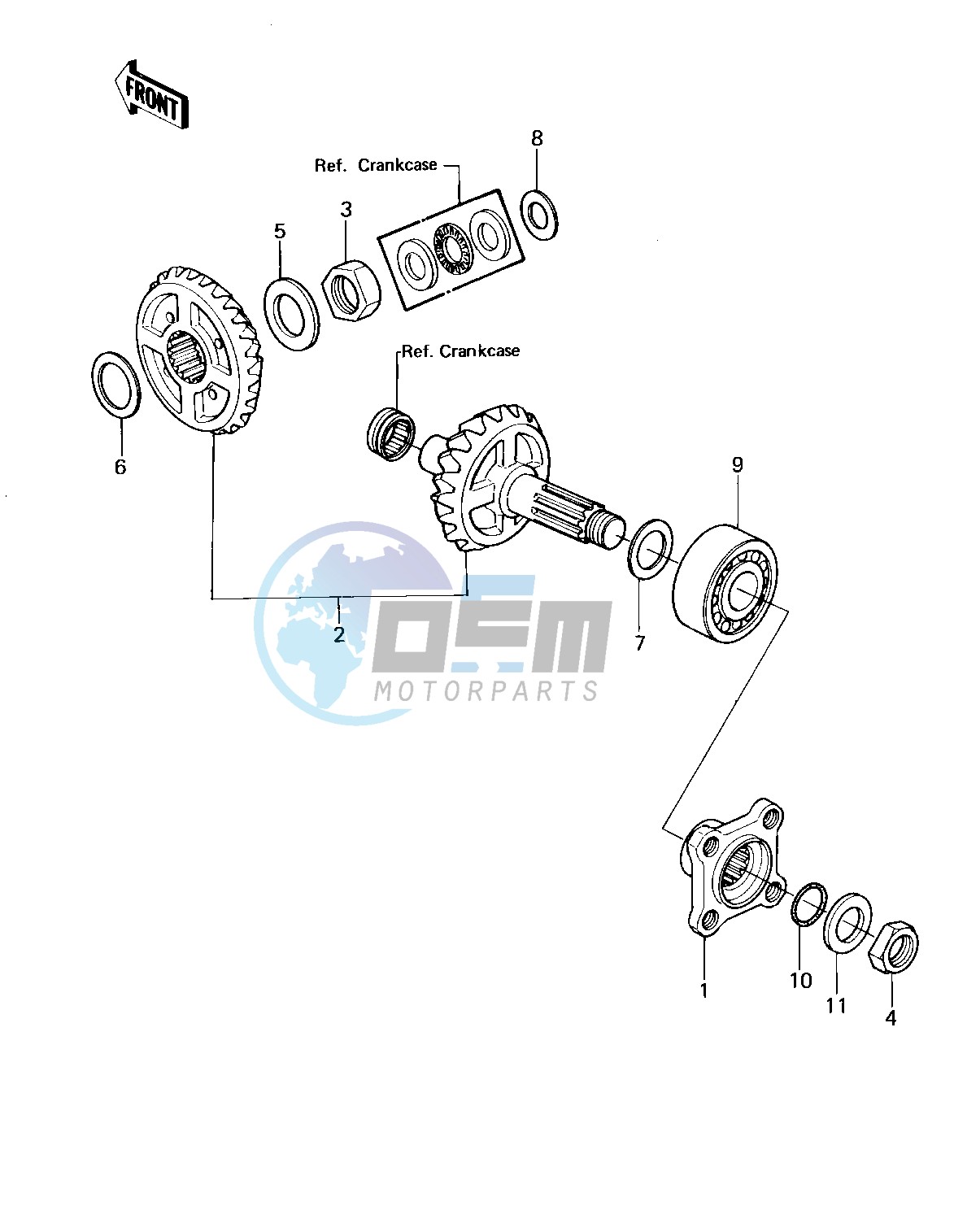 FRONT BEVEL GEARS