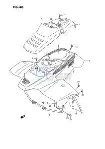 LT-F160 (P2) drawing FRONT FENDER (MODEL L)