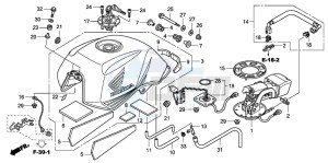 CBF600S drawing FUEL TANK (CBF600N8/NA8)