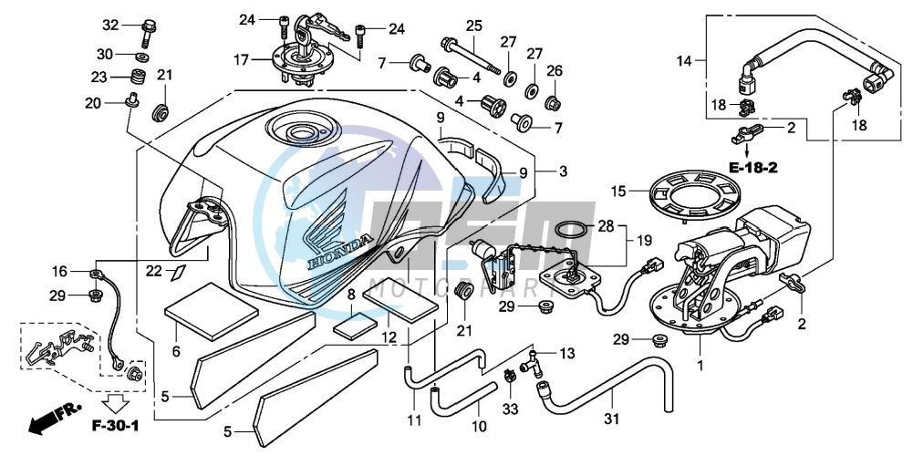 FUEL TANK (CBF600N8/NA8)