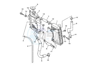 YZ 125 drawing RADIATOR-HOSE