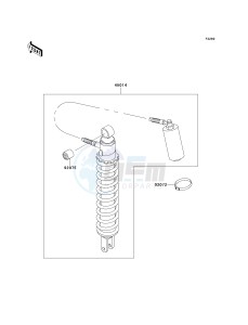 KMX 125 A [KMX 125] (A12-A14) [KMX 125] drawing SHOCK ABSORBER-- S- -