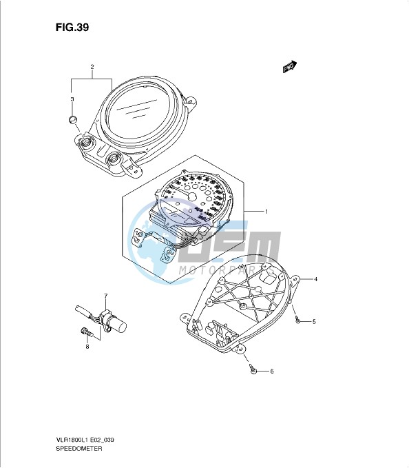 SPEEDOMETER (VLR1800L1 E24)