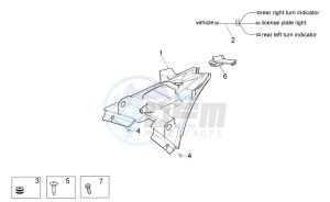 RSV 4 1000 4V drawing Taillight