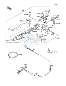 VN 1500 A [VULCAN 88] (A6-A9) [VULCAN 88] drawing CLUTCH MASTER CYLINDER