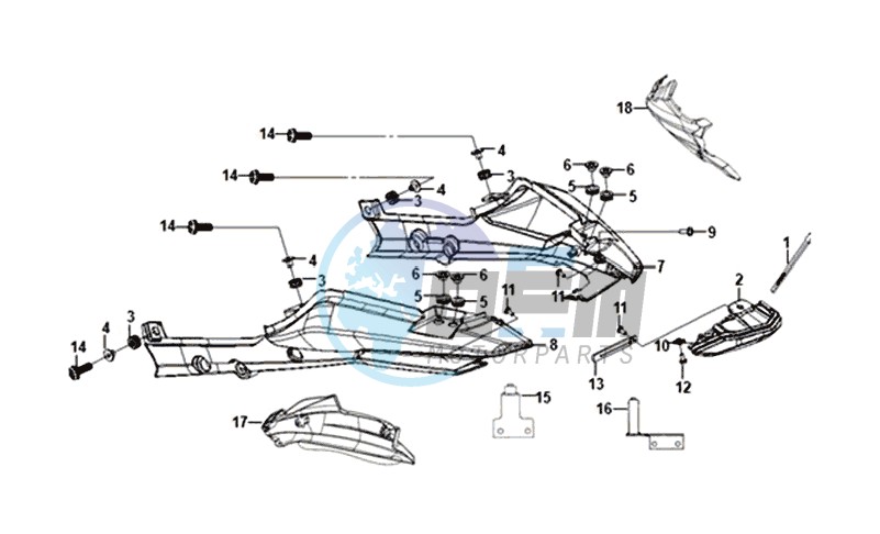 REAR COWLING / REAR LIGHT