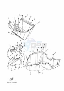 YXZ1000E YXZ1000R (B5JD) drawing STAND & FOOTREST