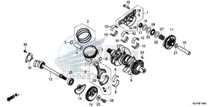 CRF1000G CRF1000 - Africa Twin Europe Direct - (ED) drawing CRANKSHAFT/PISTON