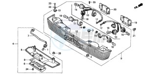 GL1500SE GOLDWING SE drawing TRUNK LIGHT