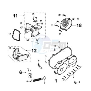 VCLIC EV drawing CRANKCASE COVER WITH SENSOR