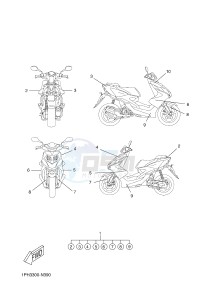 NS50 AEROX (1PH3 1PH3 1PH3 1PH3) drawing GRAPHIC & EMBLEM