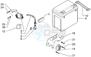 X9 125 drawing Battery