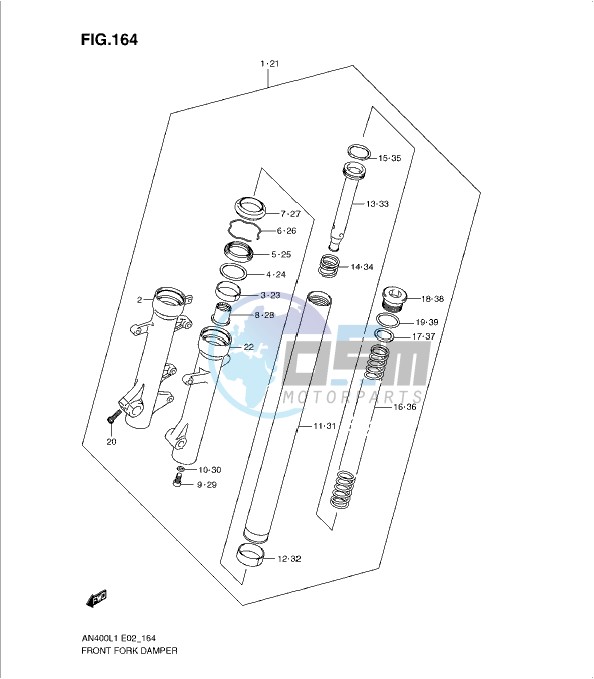 FRONT FORK DAMPER (AN400L1 E19)