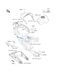 ZX 600 N [NINJA ZX-6RR] (6F) N6F drawing LABELS