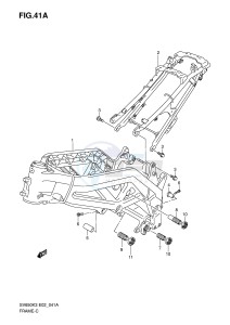 SV650S (E2) drawing FRAME (MODEL K7)