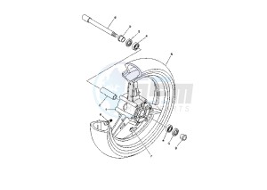 XV WARRIOR 1700 drawing FRONT WHEEL