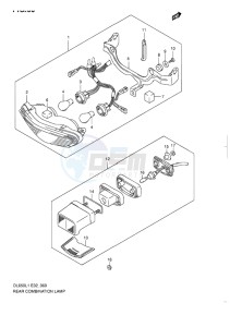 DL 650 V-STROM EU-UK drawing REAR COMBINATION LAMP