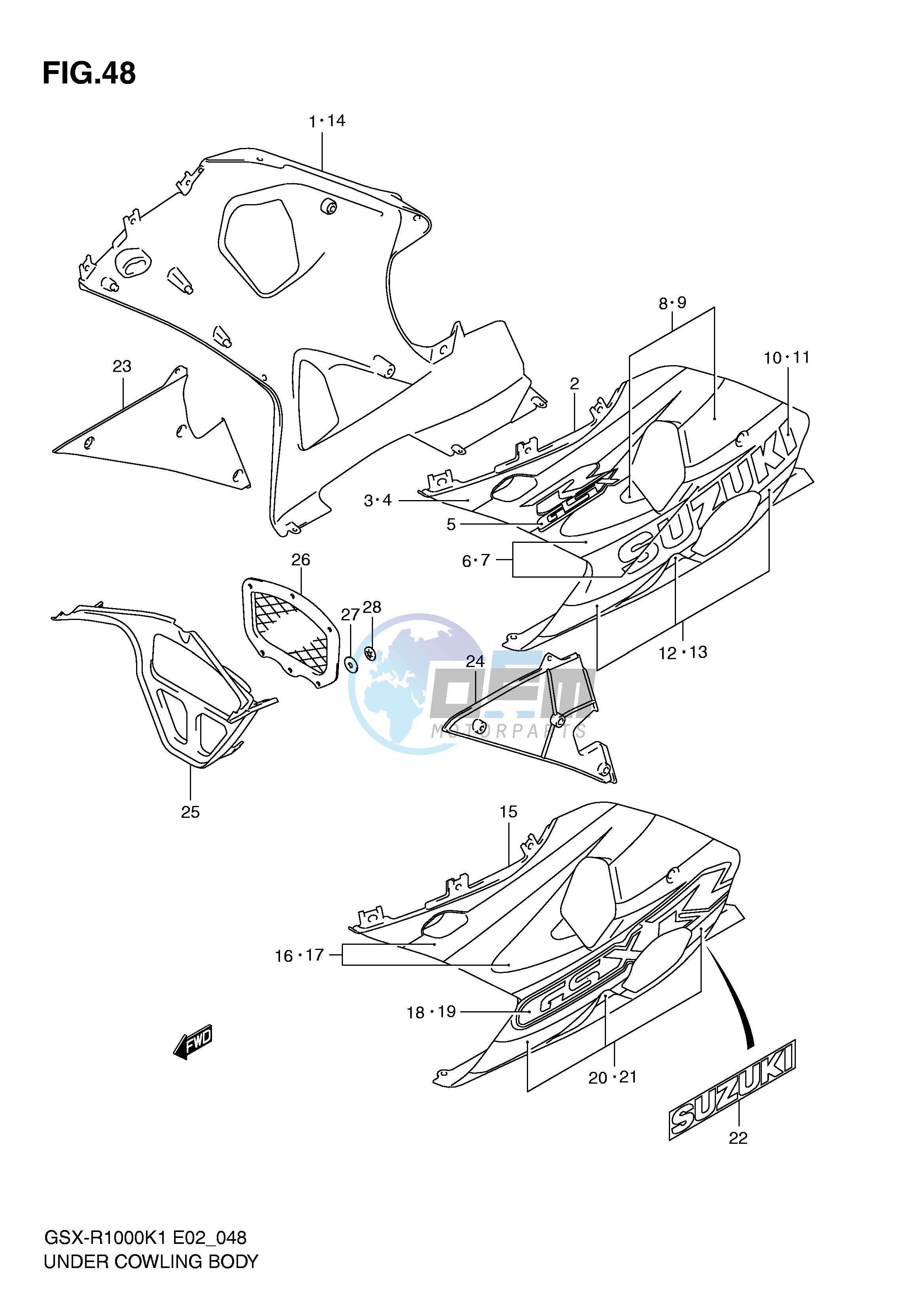 UNDER COWLING (GSX-R1000K1)