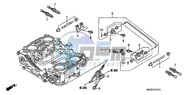 THROTTLE BODY (COMPONENT PARTS)