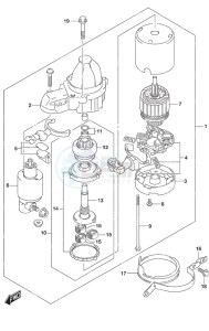 DF 150A drawing Starting Motor