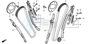 VT1100C3 drawing CAM CHAIN/TENSIONER