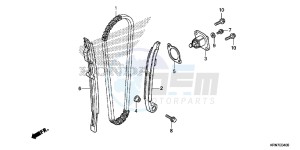 CRF250RF CRF250R Europe Direct - (ED) drawing CAM CHAIN/ TENSIONER